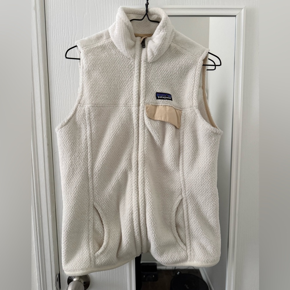 Patagonia Cream Fleece Vest